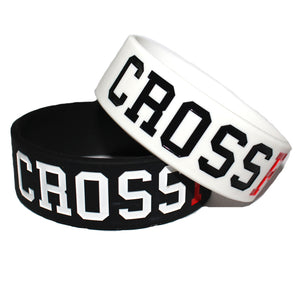 1PC CROSS FIT BRACELETS CrossFit Wristbands Silicone Bracelet Band White/Black