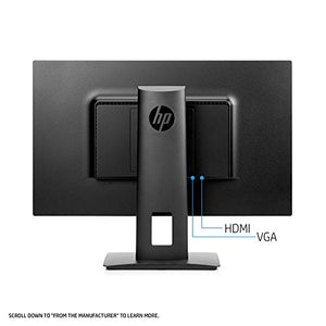 HP 23.8-inch 130AZ FHD IPS Monitor with Tilt/Height Adjustment and Built-in Speakers (VH240a, Black)