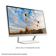 HP Pavilion 27-inch FHD IPS Monitor 180AZ with LED Backlight (27xw, Snow White and Natural Silver)