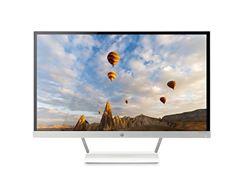 HP Pavilion 27-inch FHD IPS Monitor 180AZ with LED Backlight (27xw, Snow White and Natural Silver)