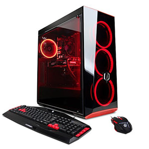 CYBERPOWERPC Gamer Xtreme 780AZ Desktop Gaming PC (Intel i5-7400 3.0GHz, AMD RX 580 4GB, 8GB DDR4 RAM, 1TB 7200RPM HDD, WiFi, Win 10 Home), Black - VR Ready