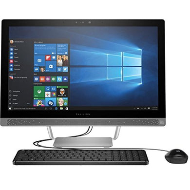 HP All in One Desktop 23.8 Inch Full HD 580AZ (1920x1080), 6th gen Intel Core i3-6100T processor, 3.2 Ghz, 8GB Ram, 1TB HDD,DVD Burner, WiFi/HDMI/Webcam, Win 10, Included Keyboard and Mouse