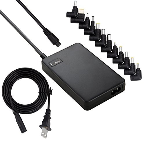 Universal Laptop Charger 90W 12-24V One for All - Slim AC Adapter Power Supply Cord with Dual USB Ports for Mobile/Tablet - Compatible with Lenovo HP Toshiba Samsung Acer Asus and Most Notebooks