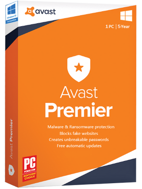 S6 Avast Premier 2019 5 year License key  (Limited time only)