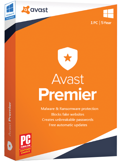 S6 Avast Premier 2019 5 year License key  (Limited time only)