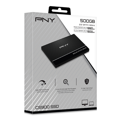 PNY OEM 500GB 2.5” SATA-III SSD Fast data 3 speeds