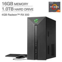 HP Performance Pavilion 580 CC650 Desktop - AMD Ryzen 7 - 4GB  Radeon RX550 Graphics