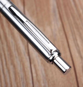 Hot Sale Stainless Steel Metal Ballpoint Pen Silver Trim