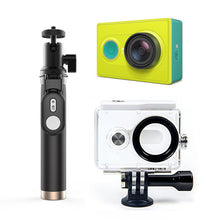 Action Camera 1080P Lime Green White 16MP Full HD 155 degree Ultra-wide Angle WiFi Sports Mini Camera Selfie Stick Bundle