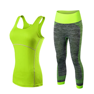 Women Athletic Gym Yoga Clothes Running Fitness Clothing