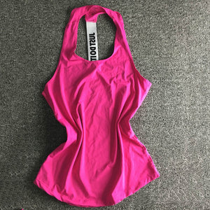 Women Yoga Top Gym Sports Vest Sleeveless Shirts Tank Tops Sport Top Fitness Women Running Clothes Singlets