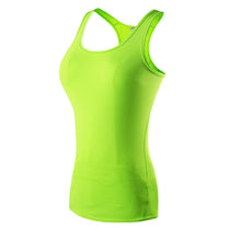 2018 YD Hot Yoga Shirt Sport Running Vest Women Compression Base Layer Dry Fit Tank Top With Fluorescence stripe GYM Clothing